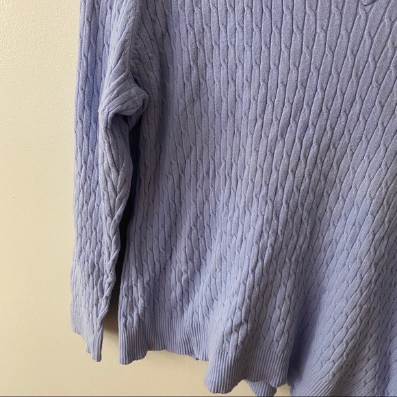 Blue Knit Pattern Sweater - Picture 2 of 4
